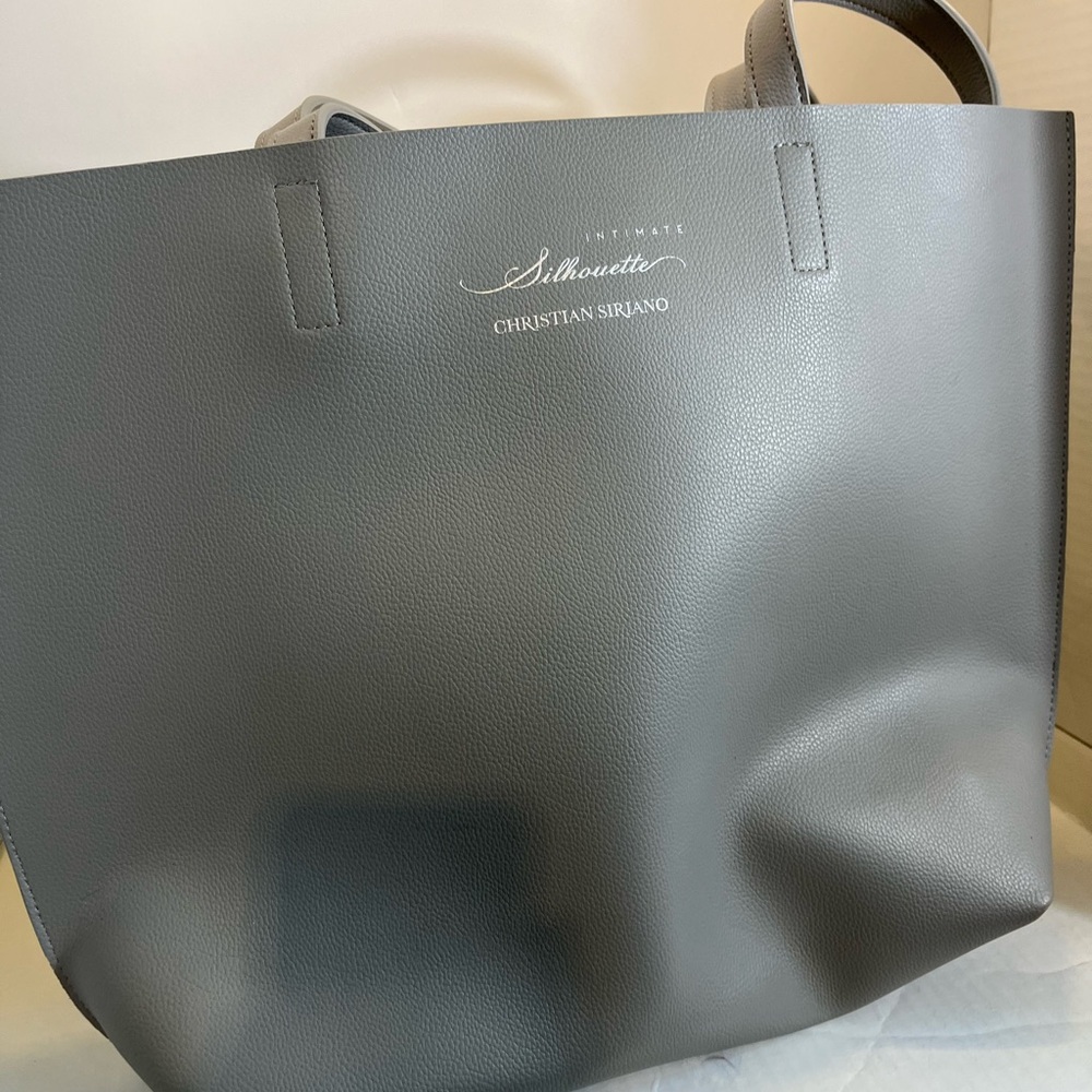 Christian Siriano Gray Tote Bag